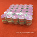 color white wax 14g 4hours gold tealight candles